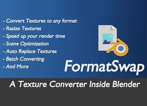 Blender贴图材质格式转换插件 – Formatswap v2.0.2-怪豆资源