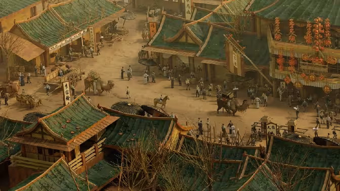 Blender-3D清明上河图三维场景全流程课程-怪豆资源