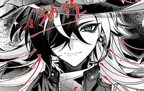 枭桜老师黑白漫画风格头像团练2025年（高清画质带课件笔刷）-怪豆资源