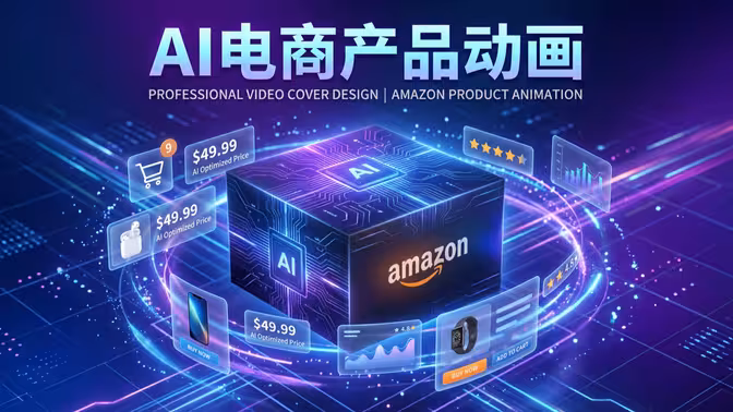 AI亚马逊产品动画-怪豆资源