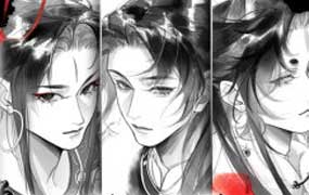 王富鸡古风黑白水墨线稿头像2026年（高清画质带课件笔刷）-怪豆资源