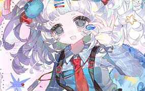 红糖麻辣味装饰少女半身插画团练2026年（高清画质带课件笔刷）-怪豆资源