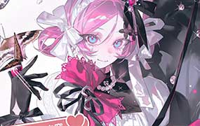 猜猜美少女人像色彩团练2026年（高清画质带课件笔刷）-怪豆资源