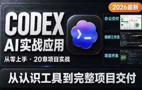 王喆CODEX AI实战应用课2026年（高清画质无素材）-怪豆资源