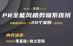 影像社PR全能风格剪辑系统班（高清画质无素材）-怪豆资源