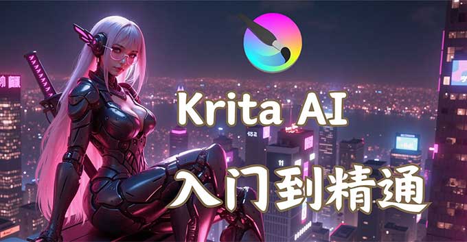 鬼鲛先生Krita AI基础+进阶2025年结课（高清画质带素材）-怪豆资源