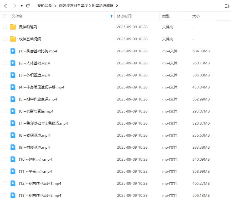 图片[1]-肉吱步态日系美少女伪厚涂速成班2024年（高清画质带课件笔刷）-怪豆资源