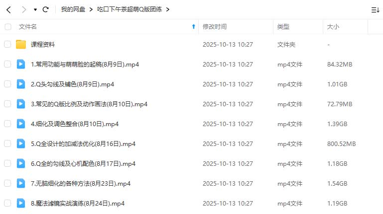 图片[1]-吃口下午茶超萌Q版团练2025年（高清画质带课件）-怪豆资源