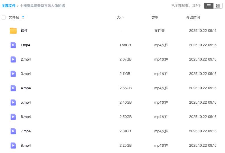 图片[1]-十里春风晓美型古风人像团练2025年（高清画质带课件）-怪豆资源