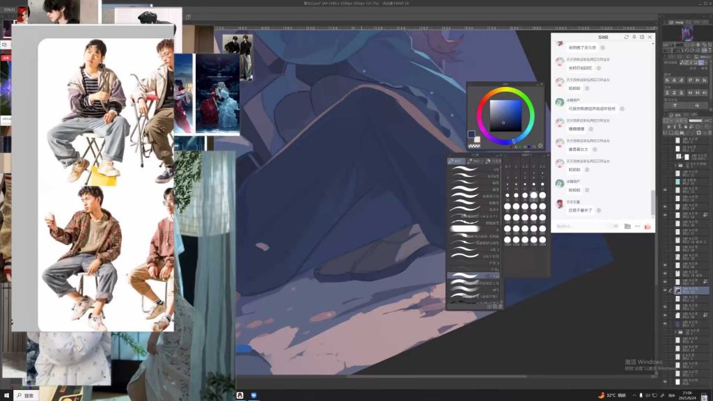 图片[3]-小泽喵双人互动氛围插画2025年（高清画质带课件笔刷）-怪豆资源