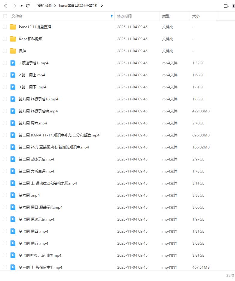 图片[1]-kana酱造型提升班第2期2024年（高清画质带课件）-怪豆资源