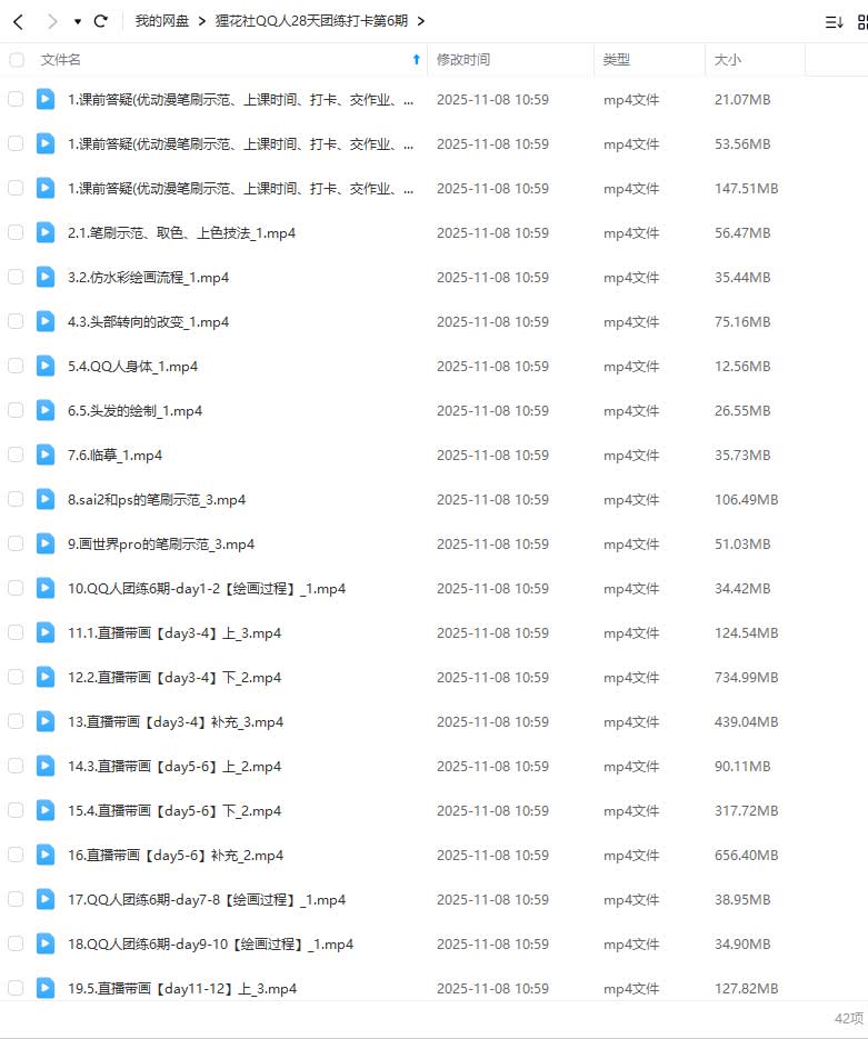 图片[1]-狸花社QQ人28天团练打卡第6期2025年（画质高清无素材）-怪豆资源