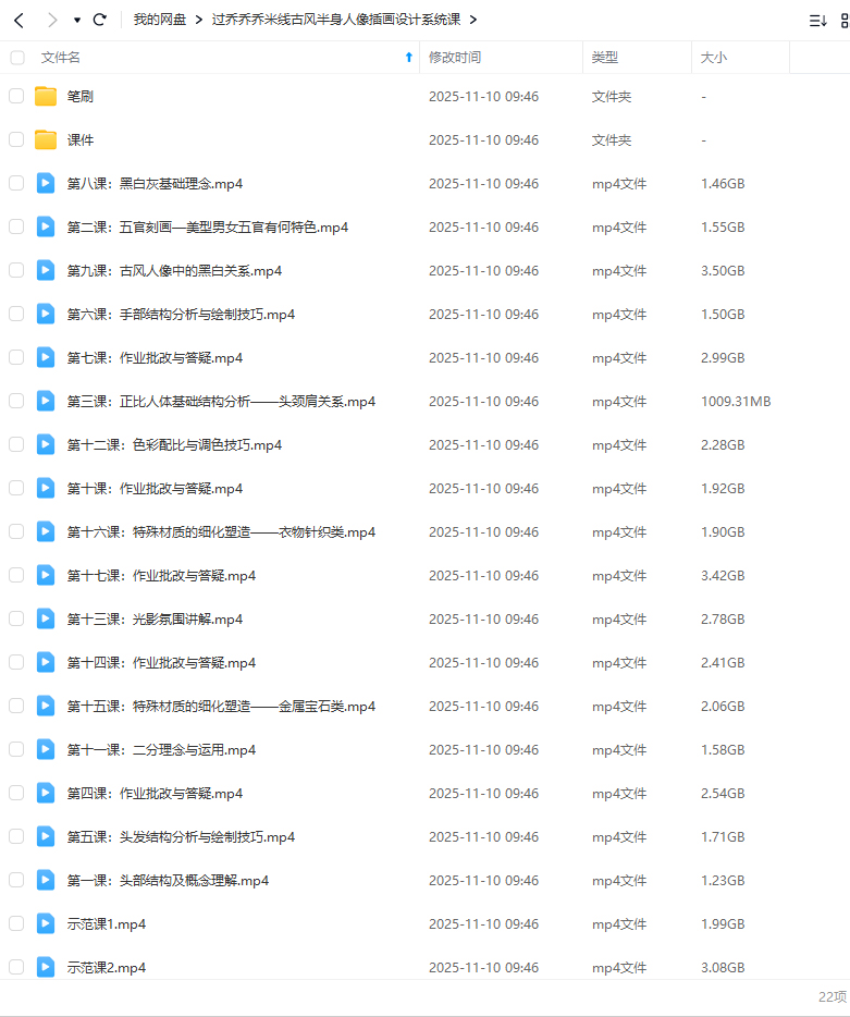 图片[1]-过乔乔乔米线古风半身人像插画设计系统课2025年（高清画质带课件笔刷）-怪豆资源