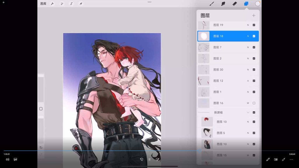 图片[3]-十古渡一美型男性角色插画2025年（高清画质带课件笔刷）-怪豆资源