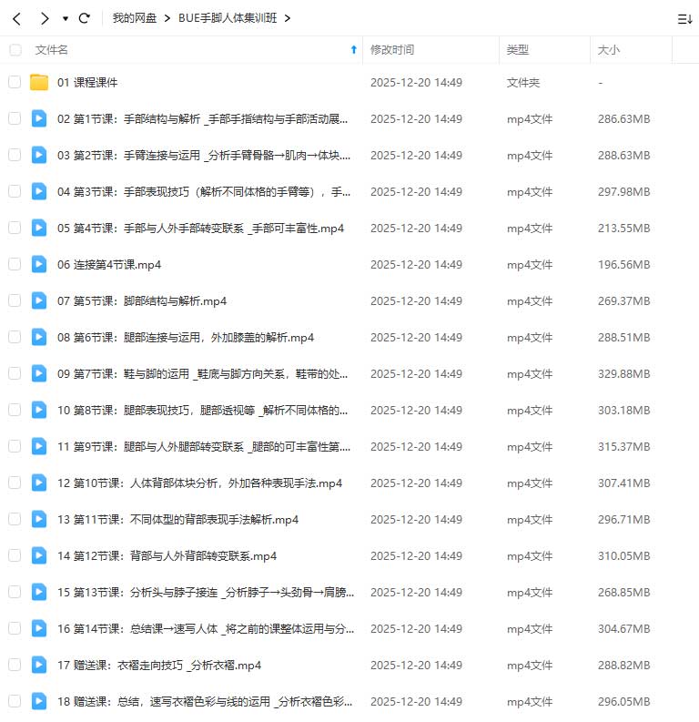 图片[2]-Bue手脚人体30天集训班（画质清晰带课件）-怪豆资源