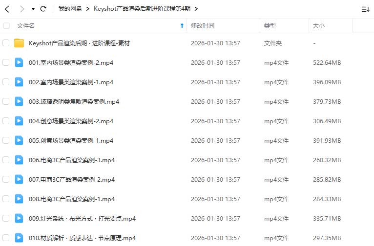 图片[1]-Keyshot产品渲染后期进阶课程第4期（高清画质带素材）-怪豆资源
