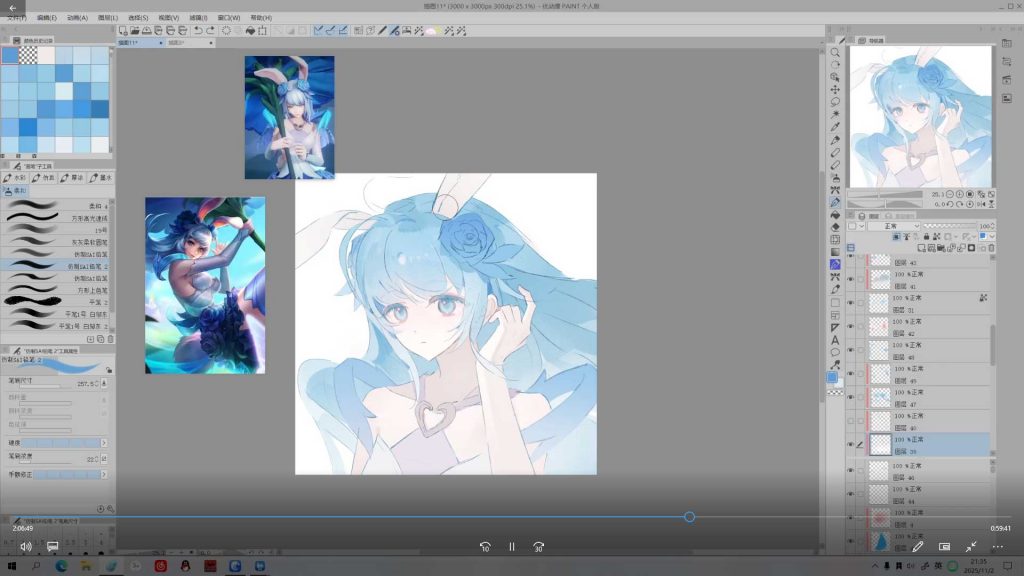 图片[2]-米饭7r清透感少女人像团练第1期2025年11月结课（高清画质带课件笔刷）-怪豆资源