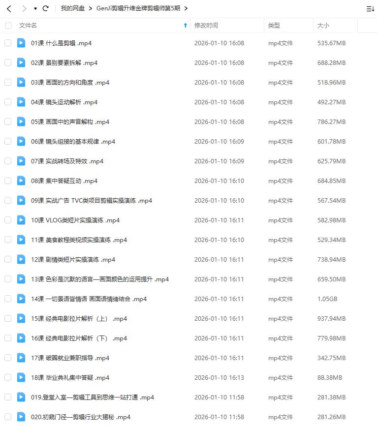 图片[2]-GenJi剪辑升维金牌剪辑师第5期（高清画质无素材）-怪豆资源