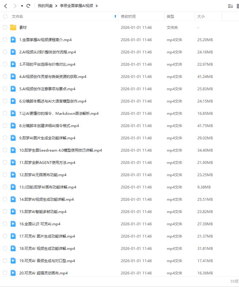 图片[2]-李辰全面掌握AI视频2025年（高清画质带素材）-怪豆资源