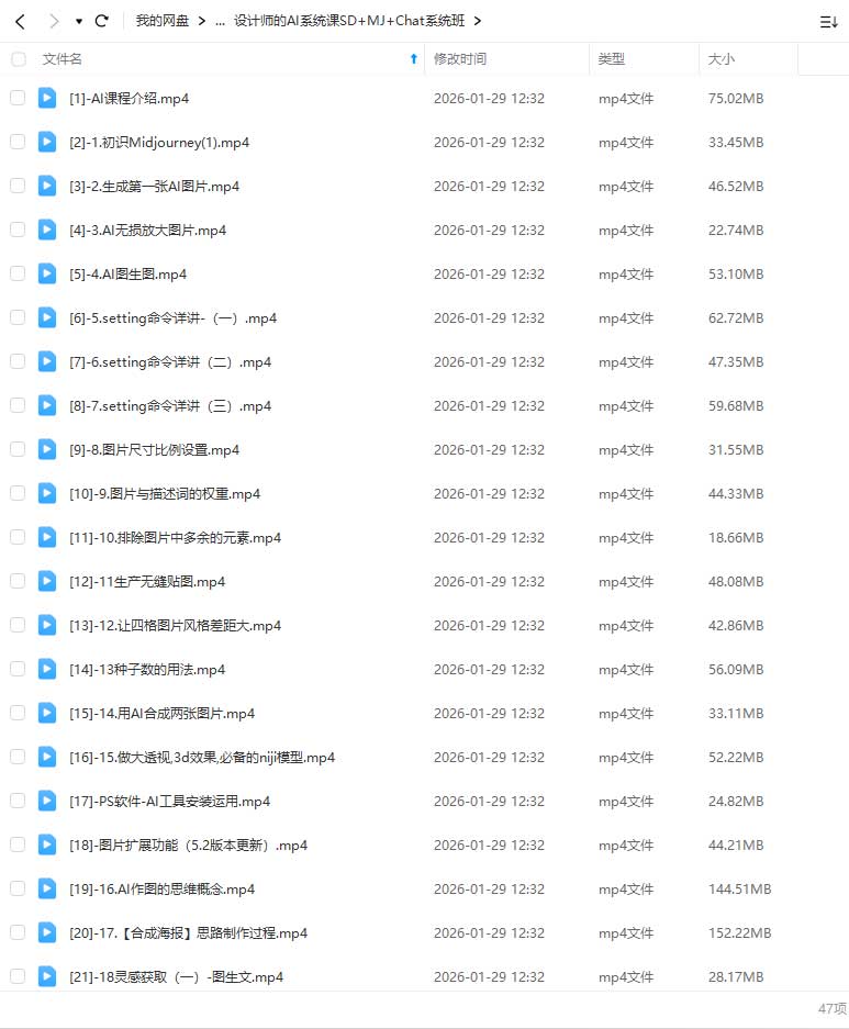 图片[2]-飞鸟设计AIGC课程合集（高清画质无素材）-怪豆资源
