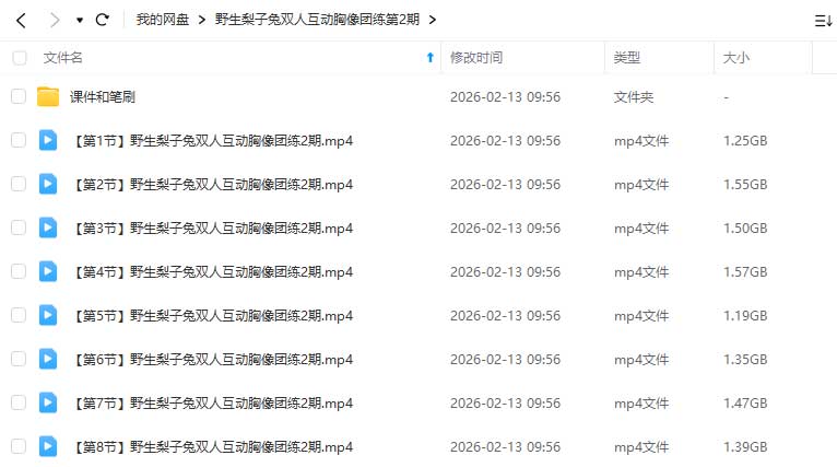 图片[1]-野生梨子兔双人互动胸像团练第2期2026年（高清画质带课件笔刷）-怪豆资源