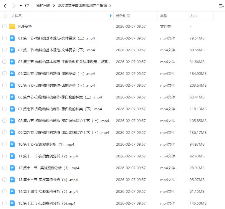 图片[1]-波波课堂平面印刷落地完全指南2024年（高清画质带资料）-怪豆资源