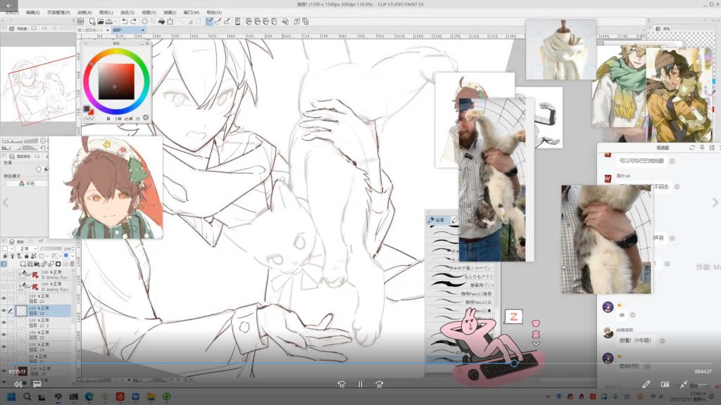 图片[2]-木宁半厚涂互动向头像课2025年12月（高清画质带课件）-怪豆资源