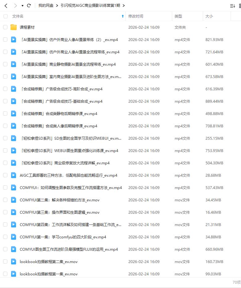 图片[2]-引闪视觉AIGC商业摄影训练营第1期2025年（高清画质带部分课件）-怪豆资源