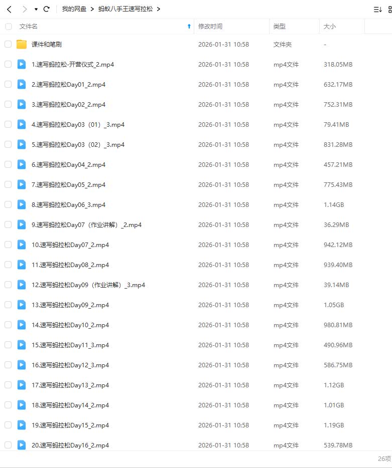 图片[2]-蚂蚁八手王速写蚂拉松2026年（高清画质带课件笔刷）-怪豆资源