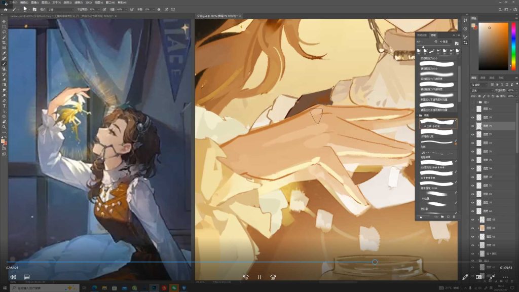 图片[3]-阿花花花花花半厚涂美少女胸像团练第3期2025年12月（高清画质带课件笔刷）-怪豆资源