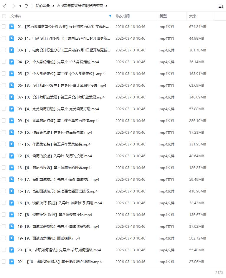 图片[1]-电商设计师职场陪练营（高清画质无素材）-怪豆资源