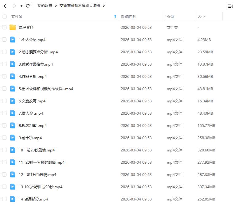 图片[1]-艾鲁猫AI动态漫剧大师班2025年（画质清晰带部分资料）-怪豆资源
