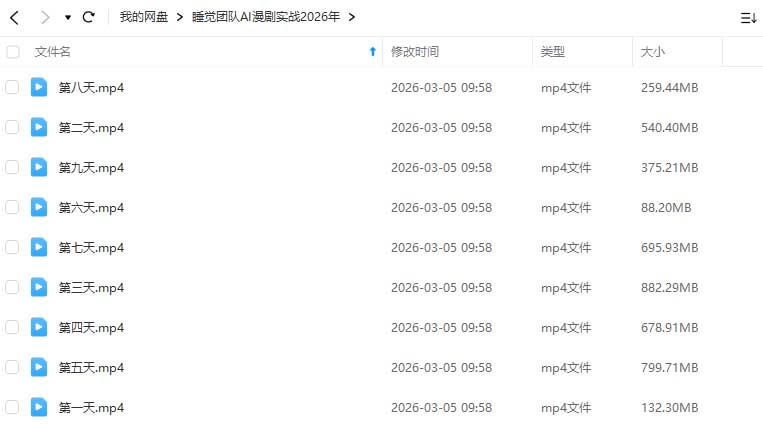 图片[1]-睡觉团队AI漫剧实战2026年（高清画质无素材）-怪豆资源