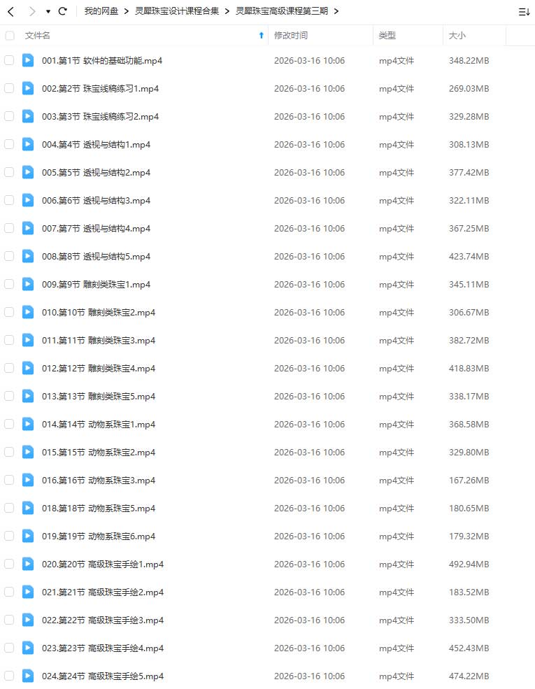 图片[2]-灵犀珠宝设计课程合集（画质清晰无素材）-怪豆资源