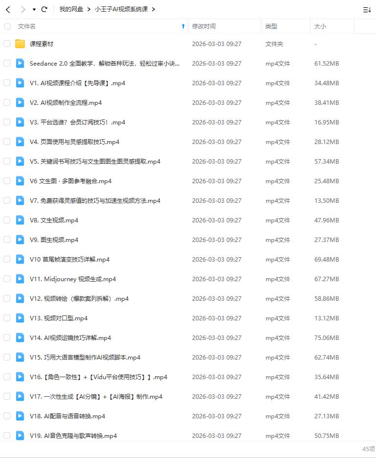 图片[2]-小王子AI视频课2026年结课（高清画质带大部分素材）-怪豆资源