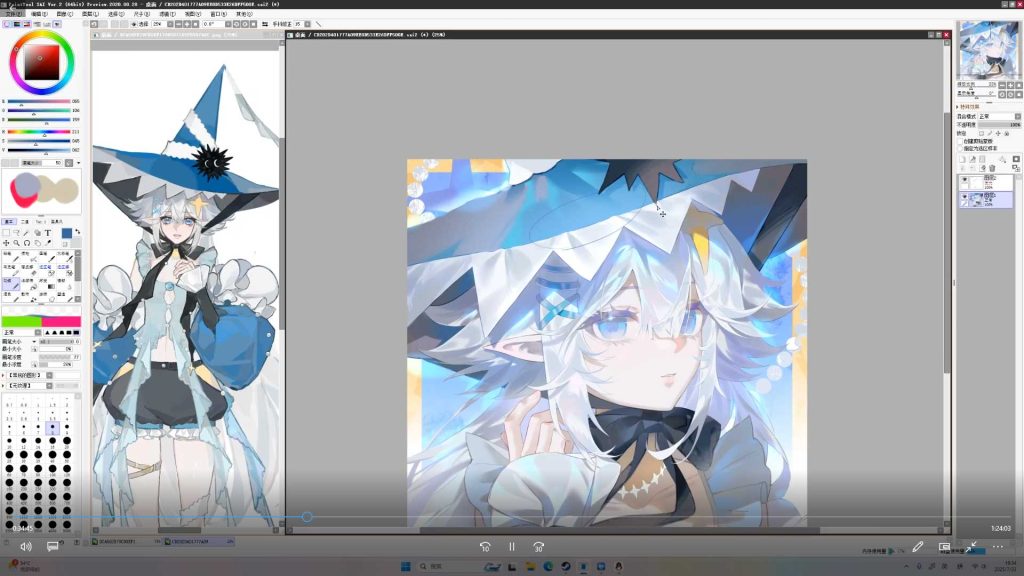 图片[3]-桔咪半厚涂淡彩唯美少女训练营2025年（高清画质带课件笔刷）-怪豆资源