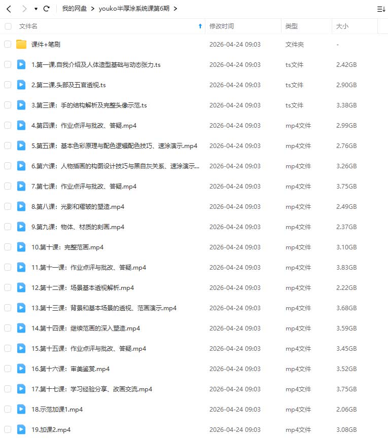 图片[2]-youko风格化半厚涂氛围系统课第6期2026年（高清画质带课件笔刷）-怪豆资源