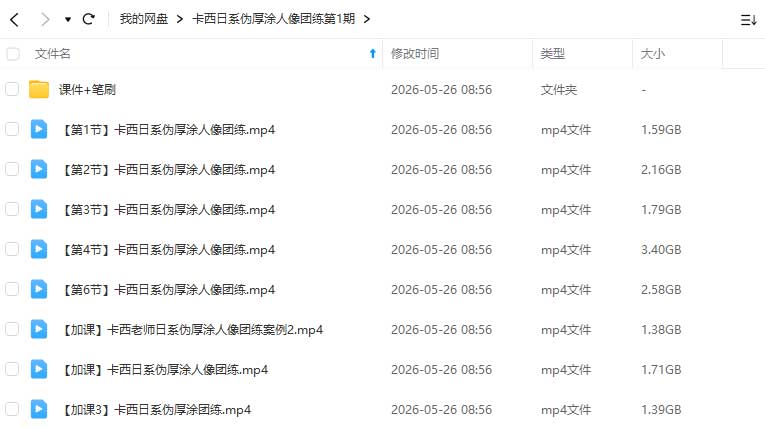 图片[1]-卡西日系伪厚涂人像团练2026年（高清画质带课件笔刷）-怪豆资源
