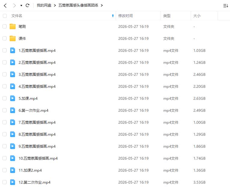 图片[1]-五筒氛围感头像插图团练2026年（高清画质带课件笔刷）-怪豆资源
