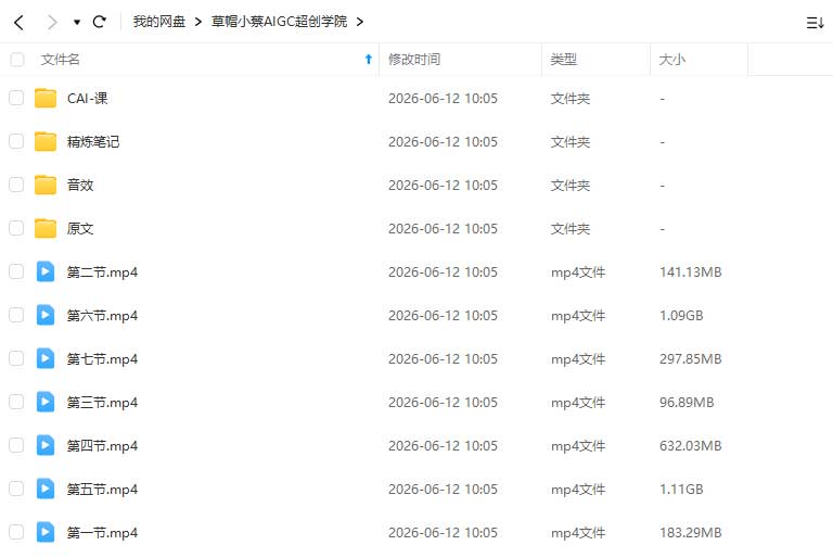 图片[1]-草帽小蔡AI超创学院2026年（高清画质带素材）-怪豆资源
