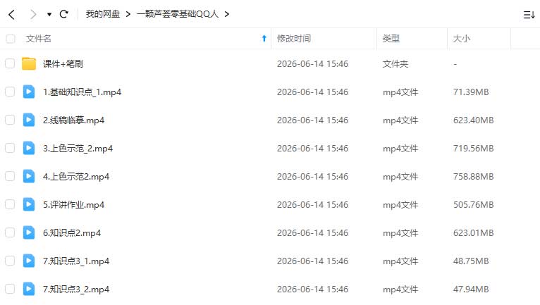 图片[1]-一颗芦荟z6y零基础QQ人2026年（高清画质带课件笔刷）-怪豆资源