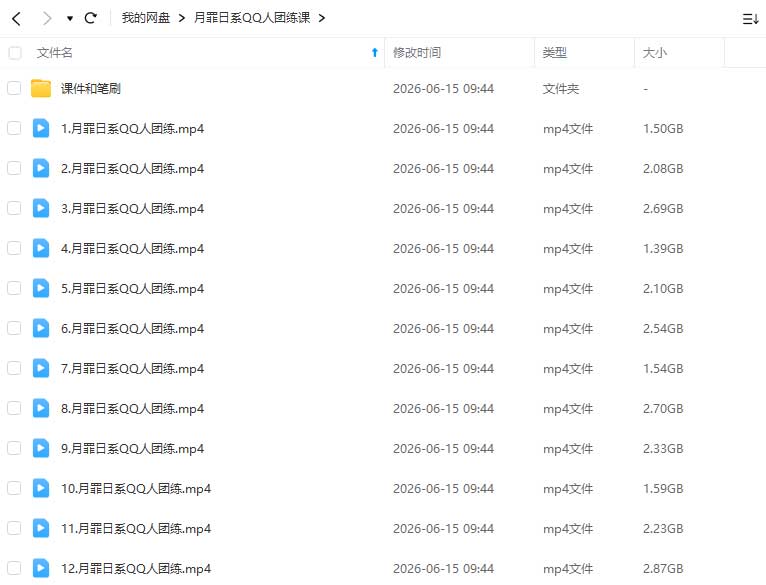 图片[1]-月罪日系QQ人团练课2026年1月（高清画质带课件笔刷）-怪豆资源