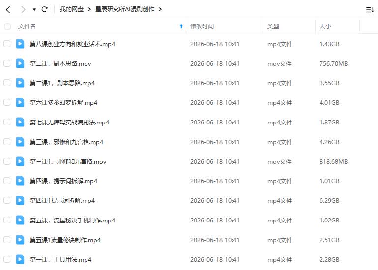 图片[1]-星辰研究所ai漫剧创作2026年（画质清晰无素材）-怪豆资源