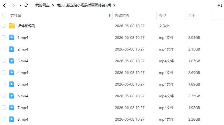 图片[1]-南执第2期Q版立绘小场景插画团练2026年（高清画质带课件笔刷）-怪豆资源