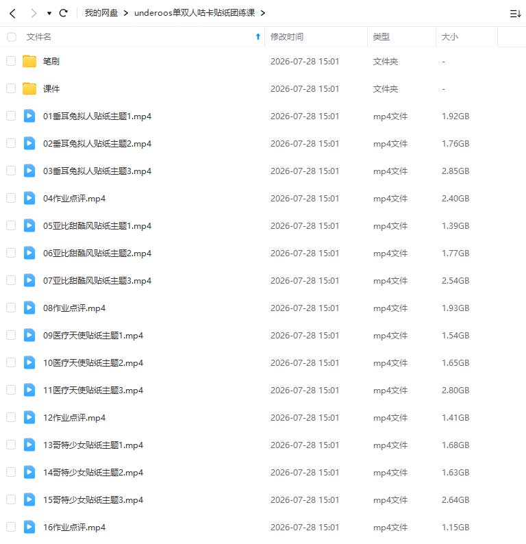 图片[1]-Underoos单双人咕卡贴纸团练课2026年（高清画质带课件笔刷）-怪豆资源