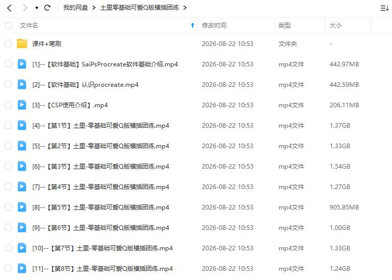 图片[1]-土里零基础可爱Q版横插团练2026年（高清画质带课件笔刷）-怪豆资源