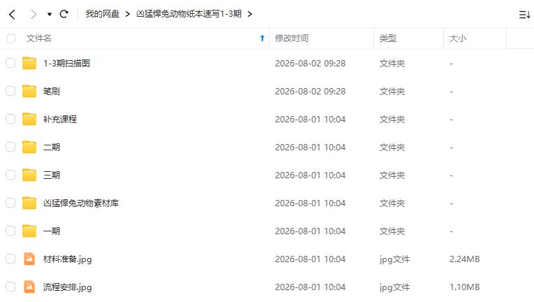 图片[1]-凶猛悍兔动物纸本速写2026年1-3期合集（画质清晰带课件笔刷）-怪豆资源