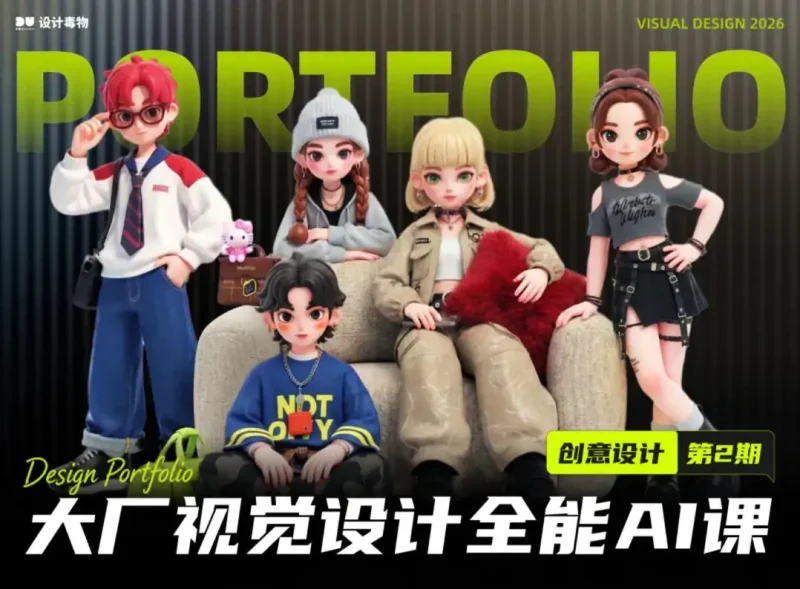 设计毒物《AI创意视觉设计 第2期》-怪豆资源