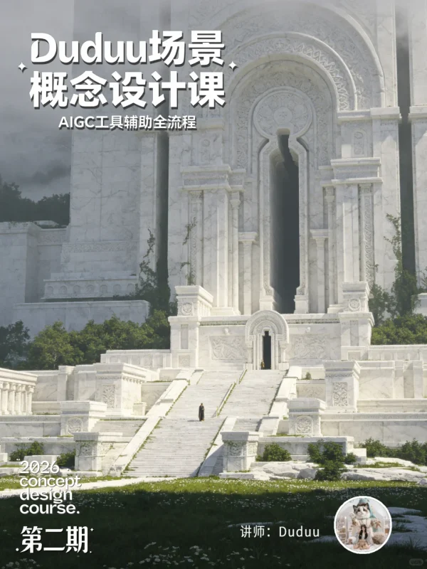 Duduu场景概念设计课-AIGC场景概念设计全流程-怪豆资源