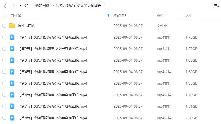 图片[1]-火烧丹妮萌系少女半身像团练2026年（高清画质带课件笔刷）-怪豆资源
